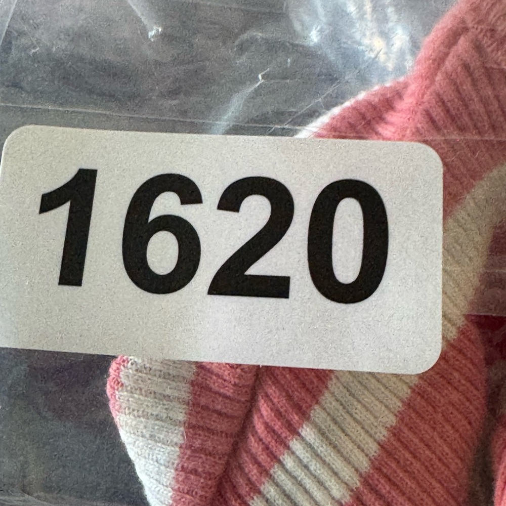 Cherokee Vintage Y2K Striped Henley Top Long Sleeve Pink Cotton V Neck Women's S - Picture 10 of 10